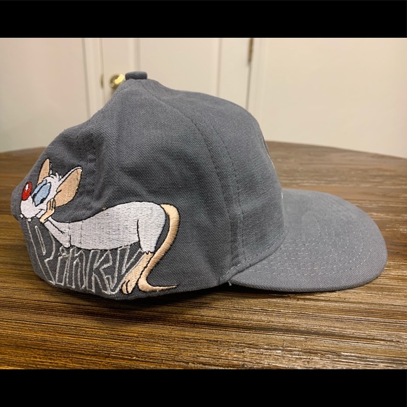 VINTAGE 90s Pinky and the Brain Animaniacs Hat NWT - Picture 3 of 16